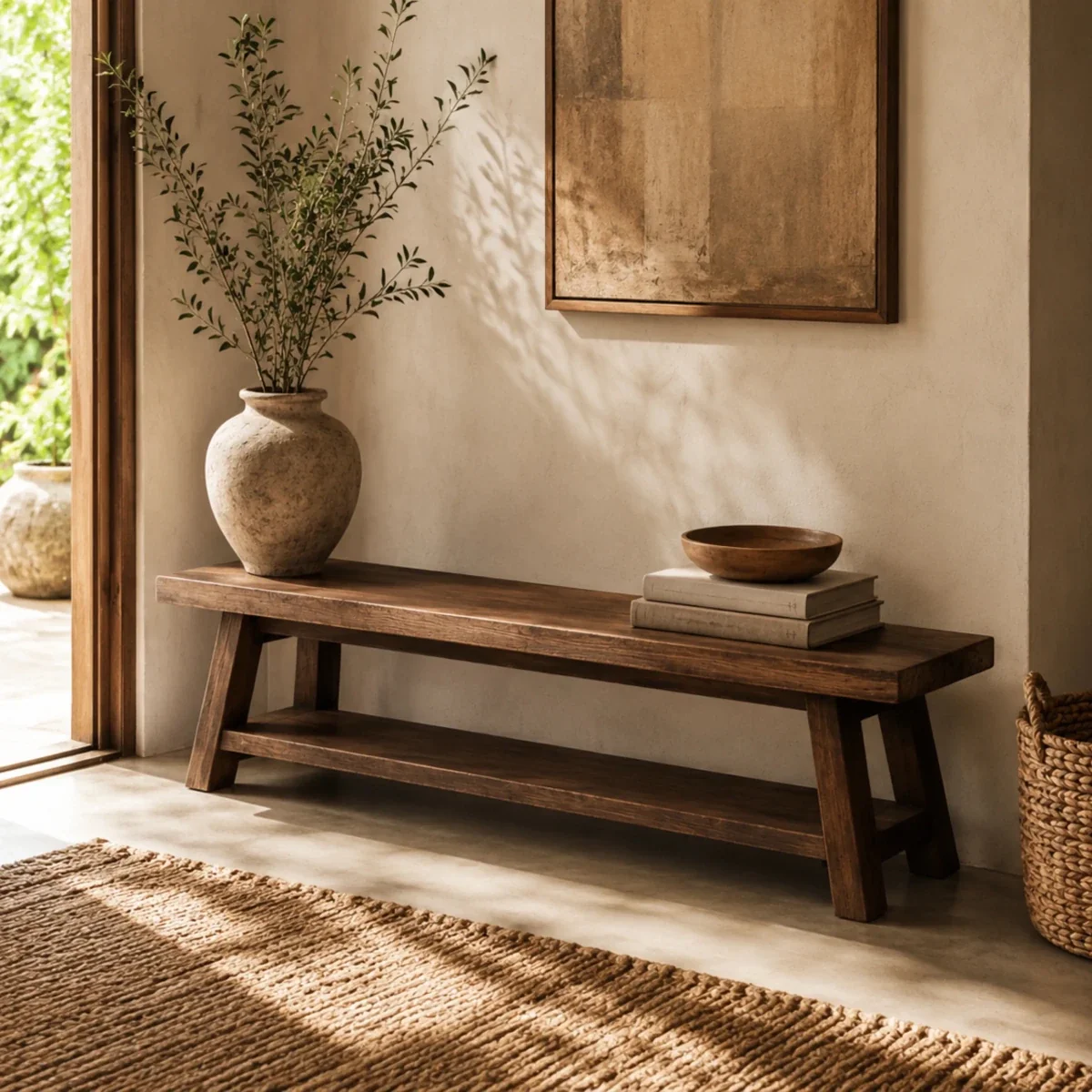 Countryside Shelfed bench - 36*14*18 Inches