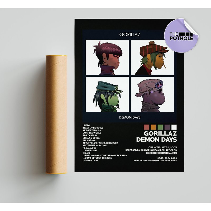 Gorillaz Posters / Demon Days Poster, Album Cover Poster — Affiches et impressions