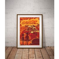Gorillaz Poster, Gorillaz Music Poster, Virtual Band Print Art — Affiches et impressions