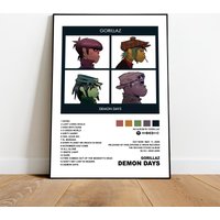 Gorillaz Posters / Demon Days Poster / Album Cover Poster — Posters & Prints