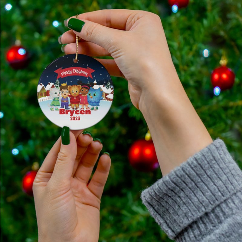Personalized Daniel Tiger Ornament, Daniel Tiger And Friends Ornament — Ornaments