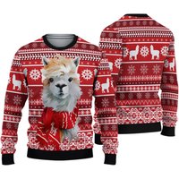 Festive Llama Xmas Christmas 3d Sweater