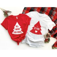 Couples Christmas T-shirt, Matching Family Christmas Shirt