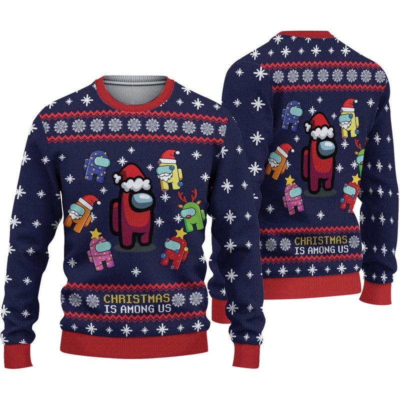 Christmas Is Among Us Ugly Christmas Sweater — Chandails pour hommes