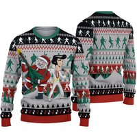 Elvis And Santa Claus Sweater