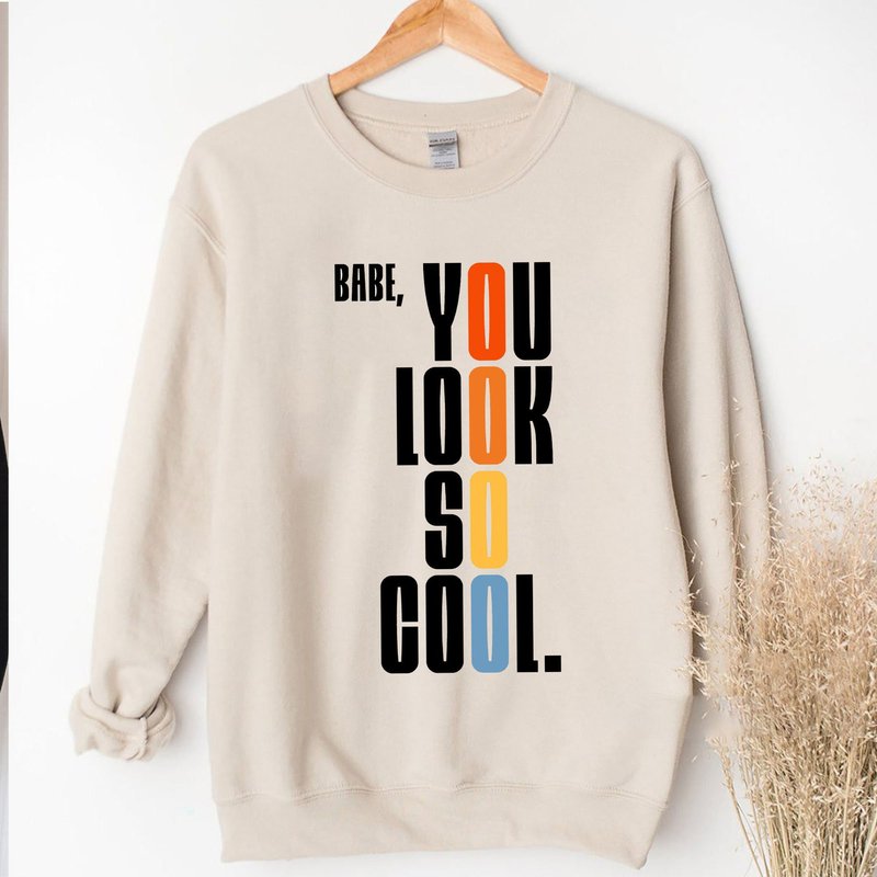 You Look So Cool Tshirt, Music Lyrics Tshirt, The 1975 Sweatshirt — Sweats à capuche pour hommes