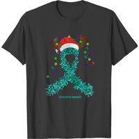 Scleroderma Awareness Fighter Scleroderma Awareness Awareness - Ribbon Santa Hat Christmas Light T-shirts