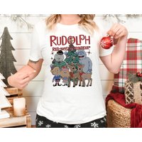 Rudolph The Red Nosed Reindeer Christmas Shirt — T-shirts pour hommes