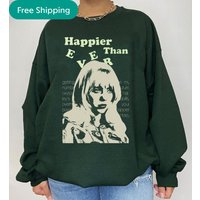 Billie Eilish Sweatshirt, Happier Than Ever Sweatshirt, No Time To Die Sweatshirt — Sweats à capuche pour hommes