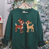 Rudolph And Clarice Sweatshirt, Christmas Sweatshirt