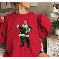 Santa Champagne Sweatshirt For Christmas