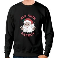 Big Nick Energy Santa Christmas Sweatshirt, Funny Christmas Sweatshirt — Sweats à capuche pour hommes
