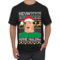 Kevin Home Malone Office Tv Xmas Christmas Ugly Christmas T-shirt — T-shirts pour hommes