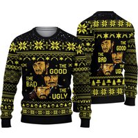 The Good The Bad And The Ugly Ugly Knitted Christmas 3d Sweater