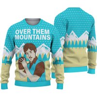 Over Them Mountains Uncle Rico Ugly Knitted Christmas 3d Sweater
