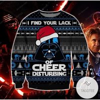 Darth Vaders I Find Your Lack Of Cheer Disturbing Ugly Knitted Christmas 3d Sweater
