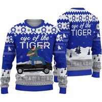 Supernatural Dean Singing Eye Of The Tiger Ugly Knitted Christmas 3d Sweater