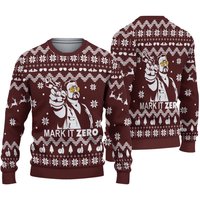 Mark It Zero The Big Lebowski Ugly Knitted Christmas 3d Sweater — Sweats à capuche pour hommes