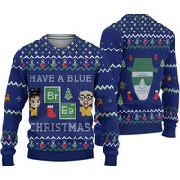 Have A Blue Christmas Breaking Bad Ugly Knitted Christmas 3d Sweater