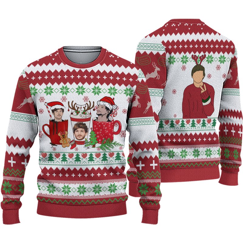 Louis Tomlinson Christmas Ugly Sweater — Chandails pour hommes