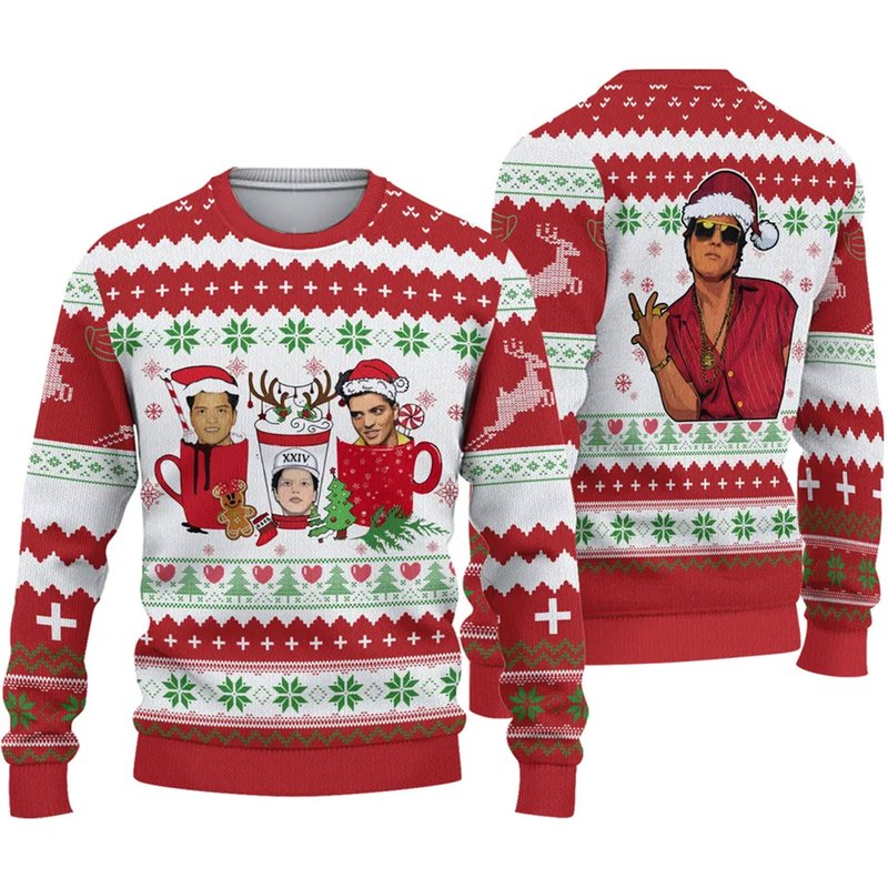 Bruno Mars Christmas Ugly Sweater