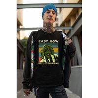 Vintage Old Gregg Easy Now Fuzzy Little Man Peach The Mighty Boosh Tv T-shirt — T-shirts pour hommes