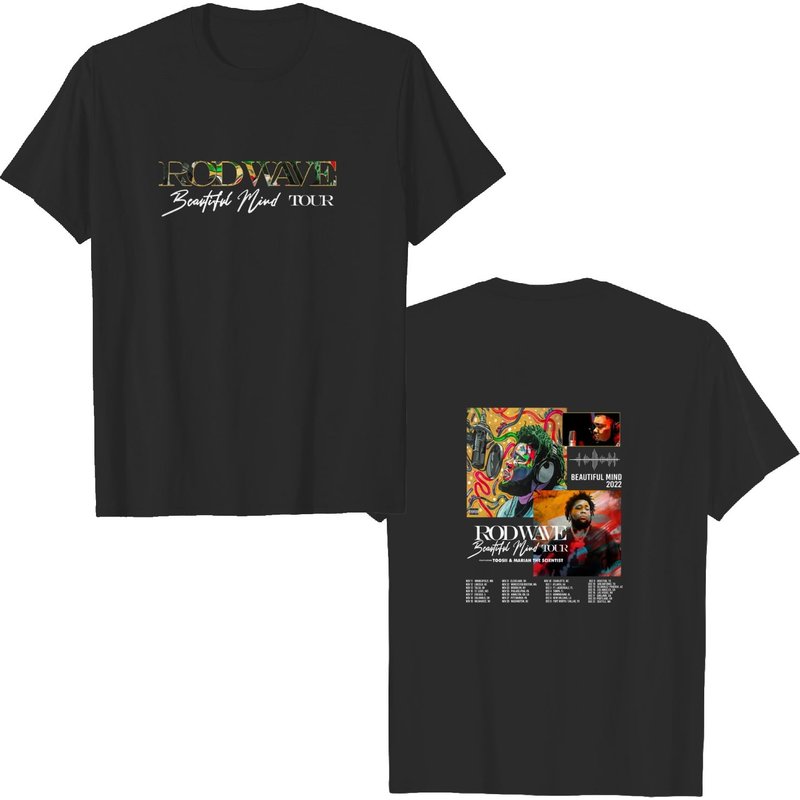 Rod Wave Beautiful Mind 2022 Tour Sweater, Rod Wave Tee, Beautiful Mind Tour Shirt — T-shirts pour hommes