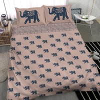 Boho Style Elephant Patterned Bedding Set