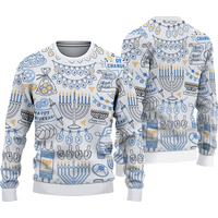 Hanukkah Light The Menorah Ugly Christmas Sweater
