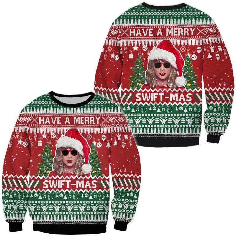3d Have A Merry Swift-mas Ugly Sweater — Chandails pour hommes