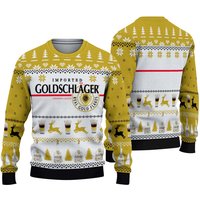 3d Goldschlager Cinnamon Liqueur Ugly Sweater