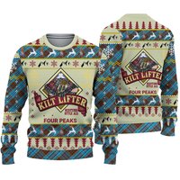 3d Kilt Lifter Four Peaks Christmas Ugly Sweater