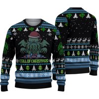 3d Call Of Cthulhu Ugly Christmas — Mens Sweaters
