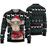 3d Cute Goat Ugly Christmas Sweater