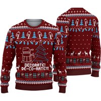Funny Daleks Symbol 3d Christmas Ugly Sweater