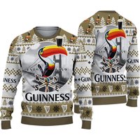 3d Guinness Ugly Sweater Beer Drinking Christmas