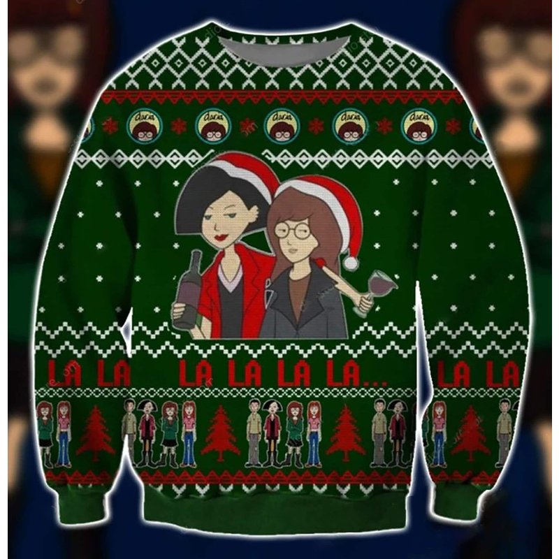 Daria Symbol 3d Christmas Ugly Sweater — Chandails pour hommes