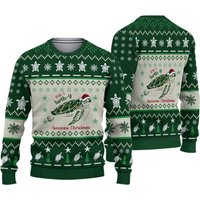 3d Have A Turtle-y Awesome Christmas Knitted Sweater