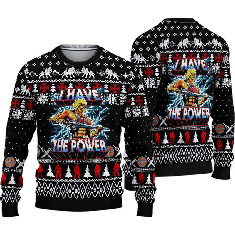 He Man Symbol 3d Christmas Ugly Sweater — Chandails pour hommes
