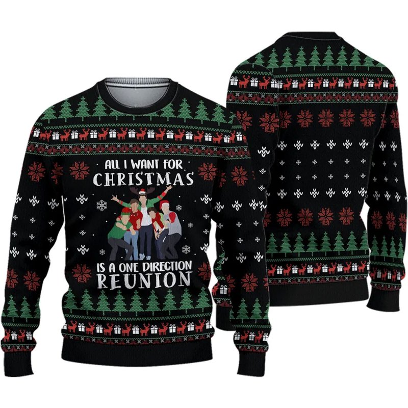 All I Want For Christmas Is A One Direction Reunion Ugly Christmas Sweater