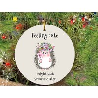 Hedgehog Ornament, Cute Christmas Ornaments, Christmas Ornaments