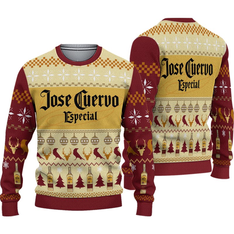 3d Jose Cuervo Especial Tequila Ugly Sweater