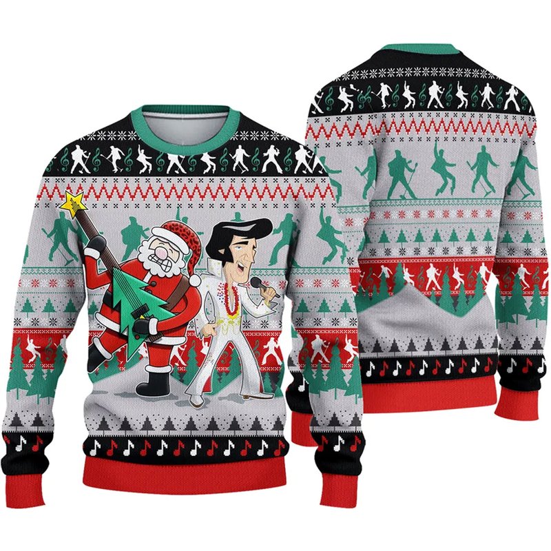 Elvis Presley Ugly Sweater — Chandails pour hommes