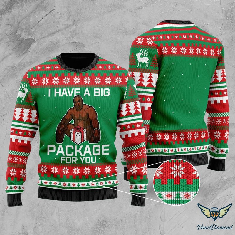 Ugly Sweater, Barry Wood, I Have A Big Package For You Sweater — Chandails pour hommes