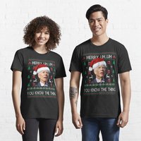 Ugly Christmas Biden Merry Uh Uh You Know The Thing T-shirt — T-shirts pour hommes