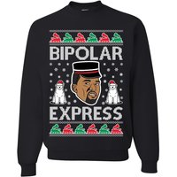 Kanye Bipolar Express Ugly Christmas Sweater Unisex Crewneck Graphic Sweatshirt