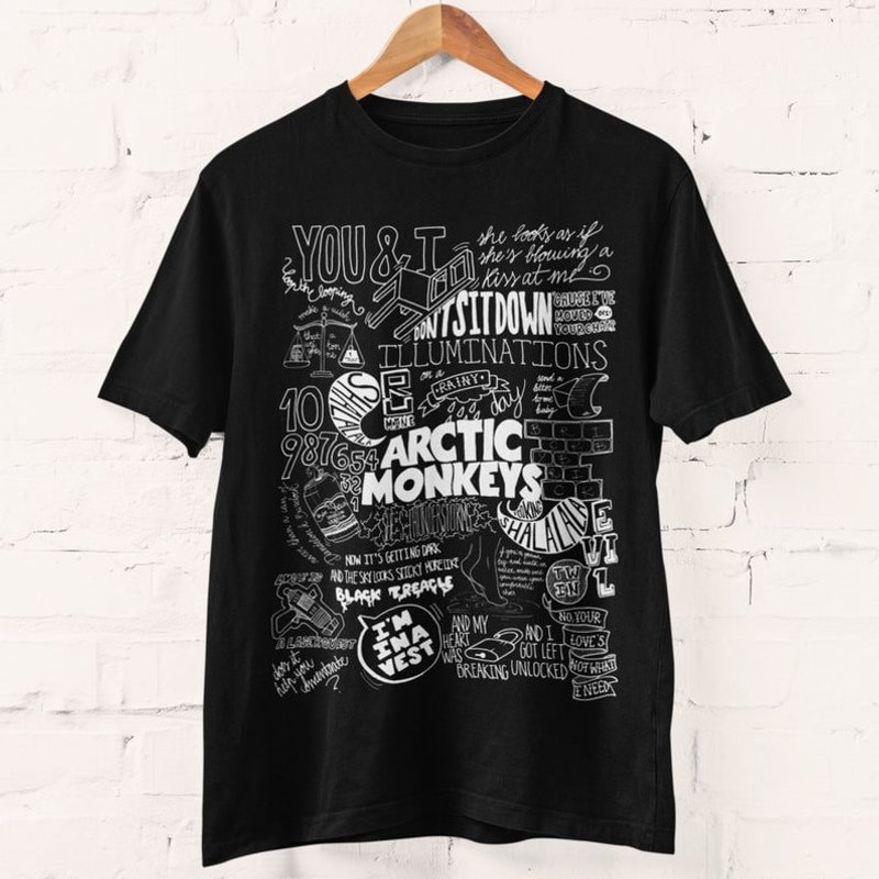 Arctic Monkey Sweatshirt, Aesthetic Arctic Monkey Shirt — Mens T Shirts