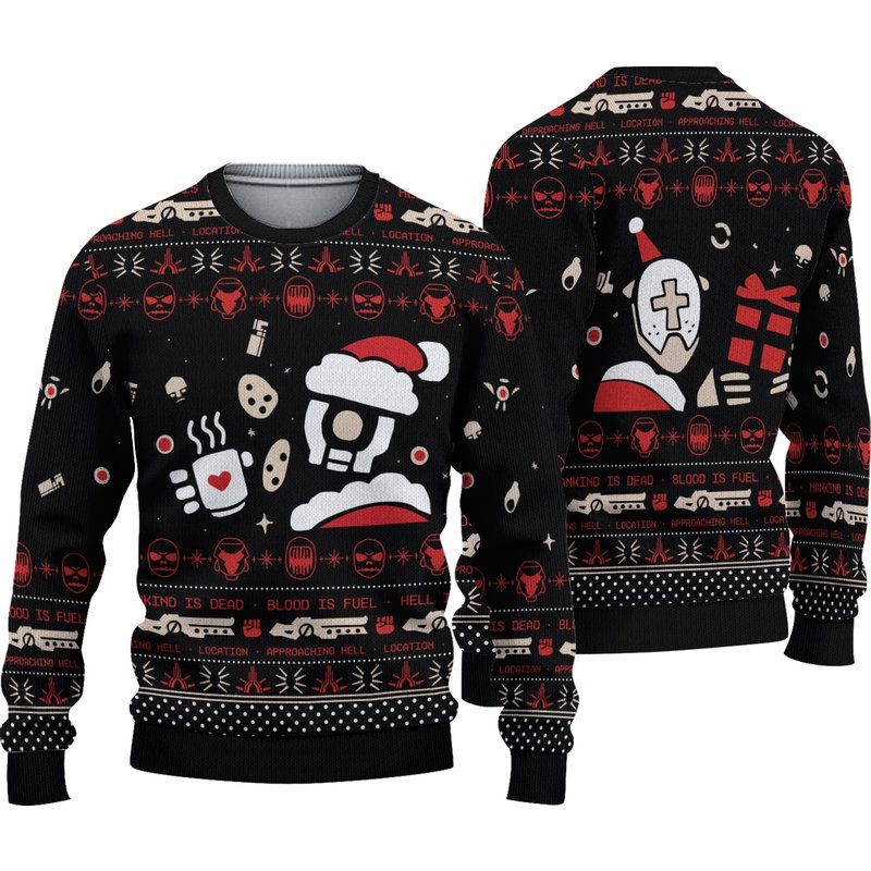 Ultrakill Holiday Ugly Sweater - Christmas Edition — Chandails pour hommes