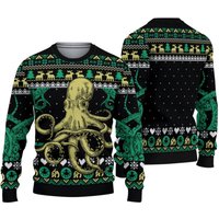 Octopus Ugly Christmas Sweater All Over Print Sweater Apparel