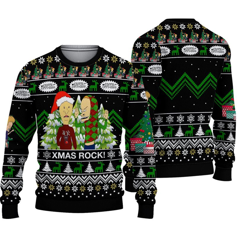 Beavis And Butt-head Xmas Sweater — Chandails pour hommes